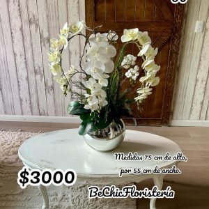 Arreglo floral orquídeas 90