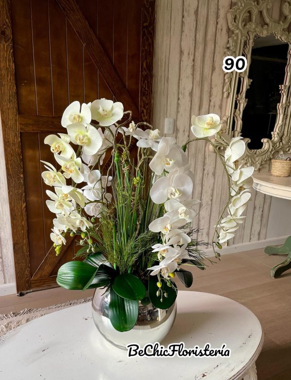 Arreglo floral orquídeas 90