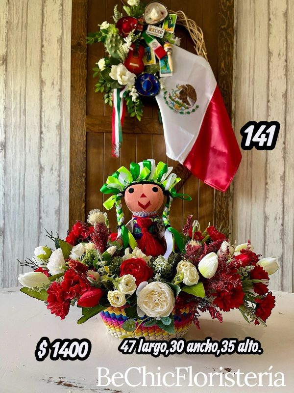 Arreglo floral de mes patrio no. 141