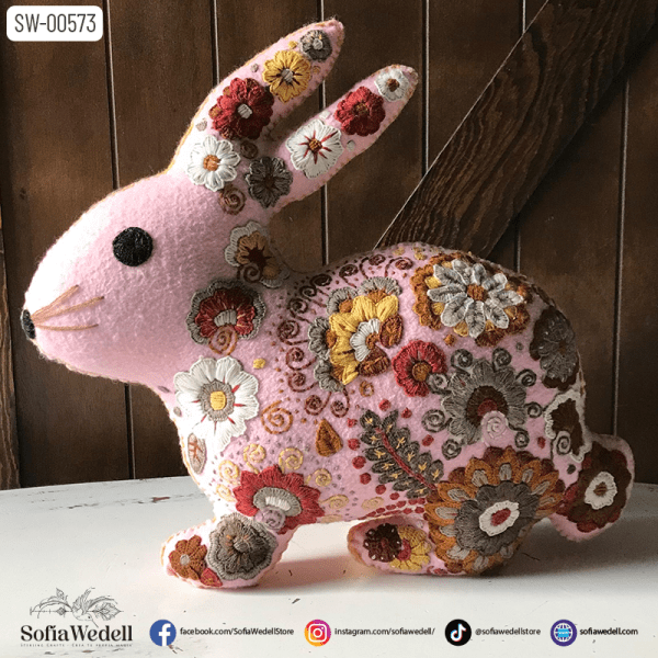 Conejo Bordado de Pascua