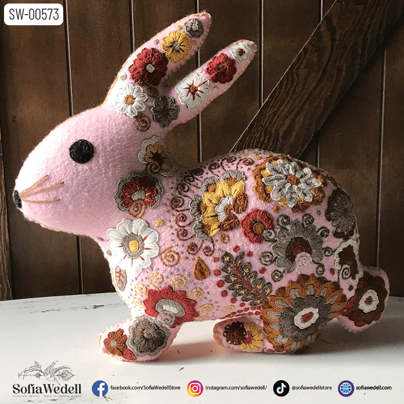 Conejo Bordado de Pascua